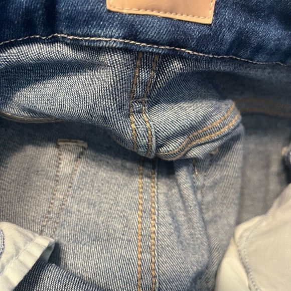 MOTHER High Waisted Looker Skinny Raw Hem Jeans Sz 27 in Balls Of Yarn - Picture 2 of 8